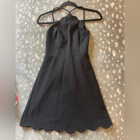 Lush black mini scallopped dress size small - Picture 3 of 3